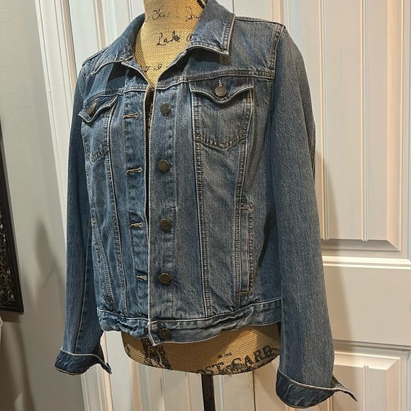 LOFT Classic Blue Jean Jacket - Picture 3 of 5